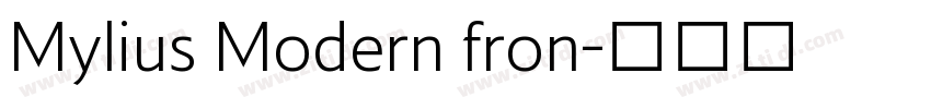 Mylius Modern fron字体转换